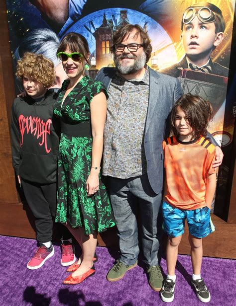 jack black's wife and children.